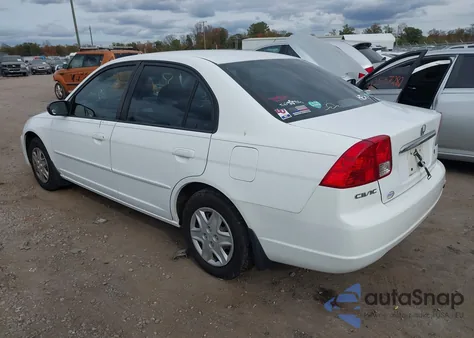 2003 Honda Civic Lx z USA, uszkodzony, nr VIN 2HGES16573H598288